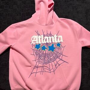 Spider Worldwide ‘Atlanta’ Pink Sp5der Hoodie